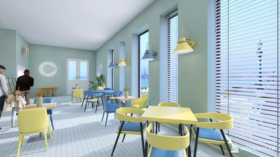 Cafetería-pastelería-Open#BakeryContest 3d design renderings