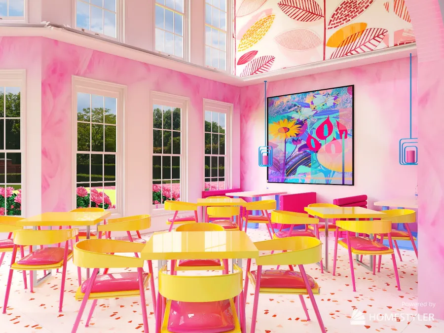 #BakeryContest - Colorful Bakery 3d design renderings