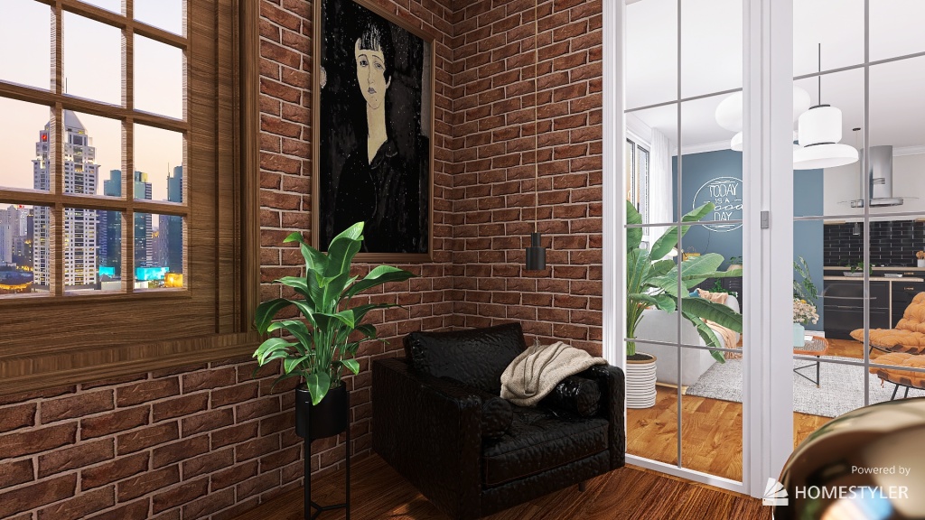 Apartamento para temporada. 3d design renderings