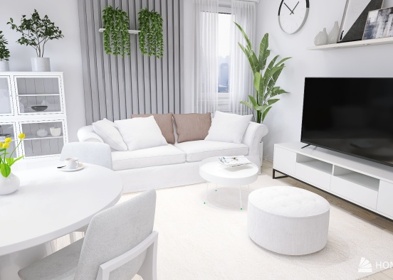 White apartment Design Rendering