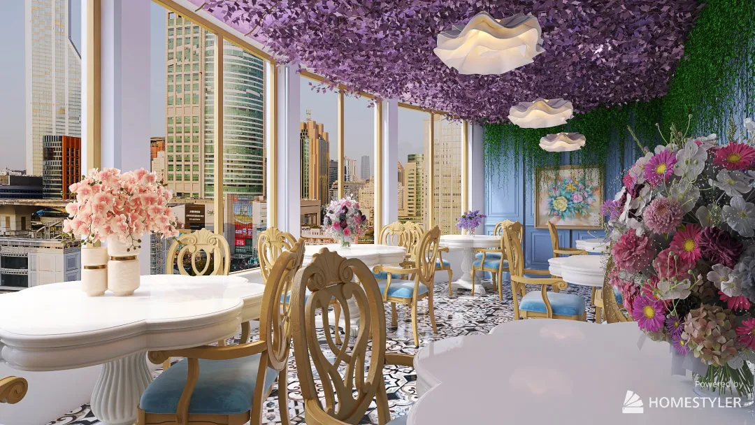 #BakeryContest - Flour Blooms 3d design renderings