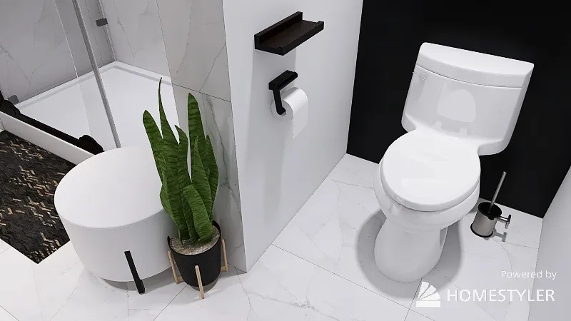 Bathroom - faux marble 3d design renderings