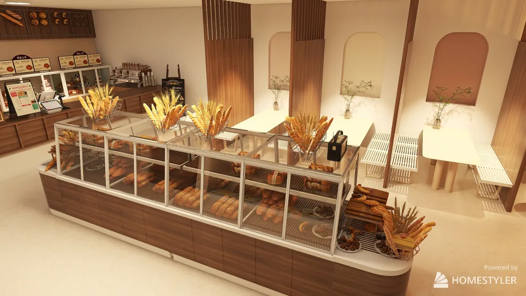 Creamy Bites #BakeryContest 3d design renderings