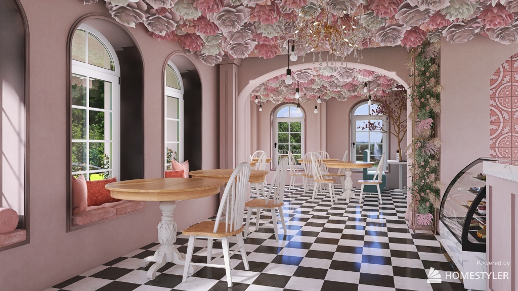 #BakeryContest Miel et Rose Bakery 3d design renderings