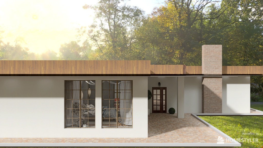 House in the countryside 3d design renderings