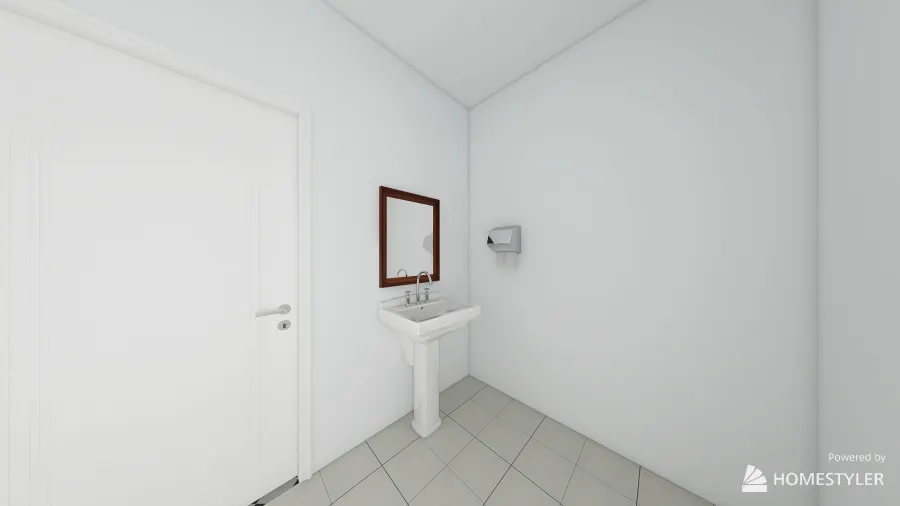 Men Restroom 3d design renderings