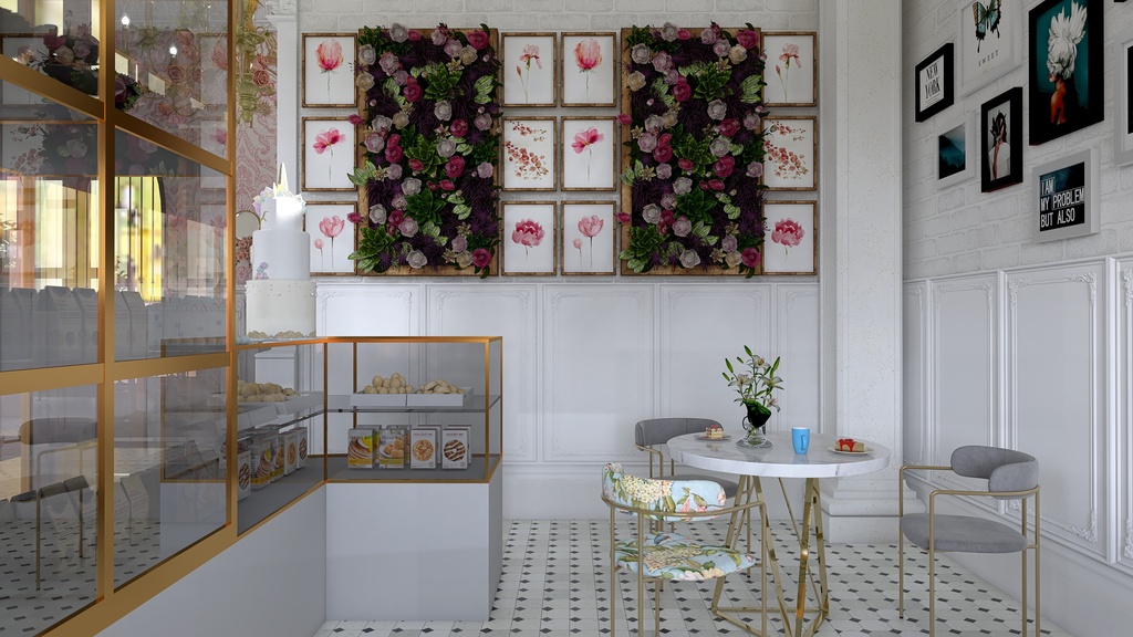 Showroom 3d design renderings