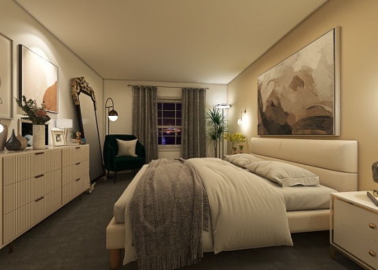 Ellicot City Apartment - Bedroom Design Rendering
