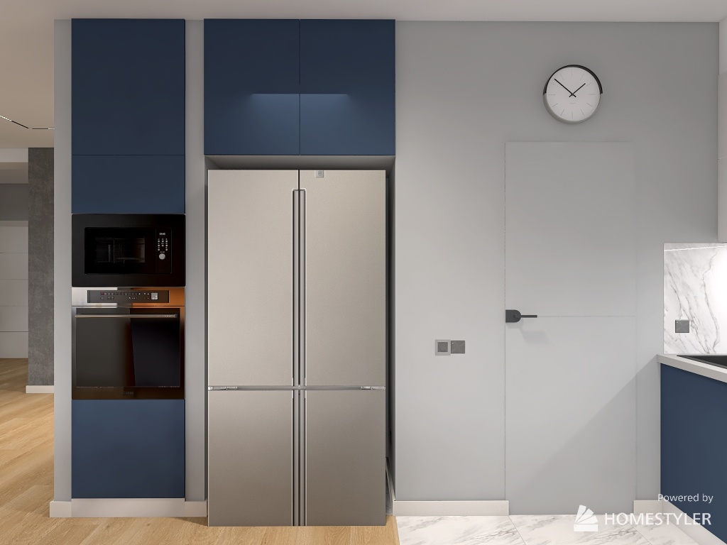 Гостиная-кухня 3d design renderings