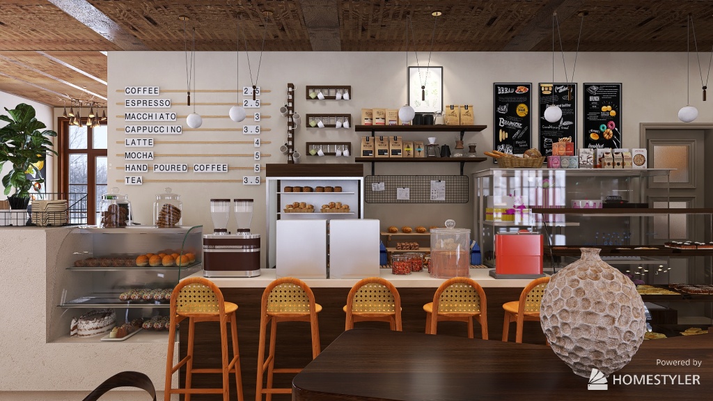 #BakeryContest - The Cabin bakery 3d design renderings