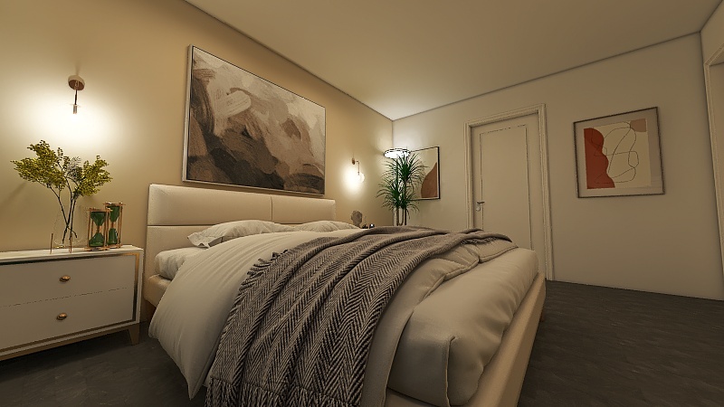Ellicot City Apartment - Bedroom 3d design renderings
