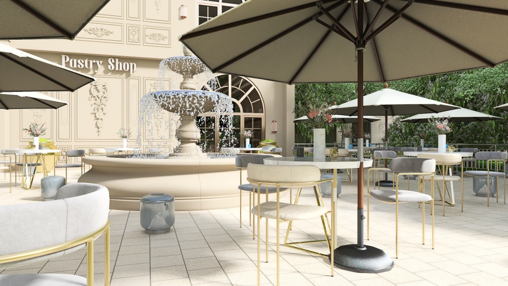 #BakeryContest - Pastry Shop 3d design renderings