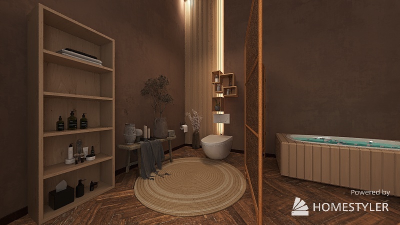 5 Wabi Sabi  Room 3d design renderings