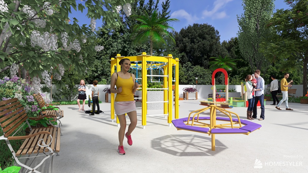 A day in the park 3d design renderings