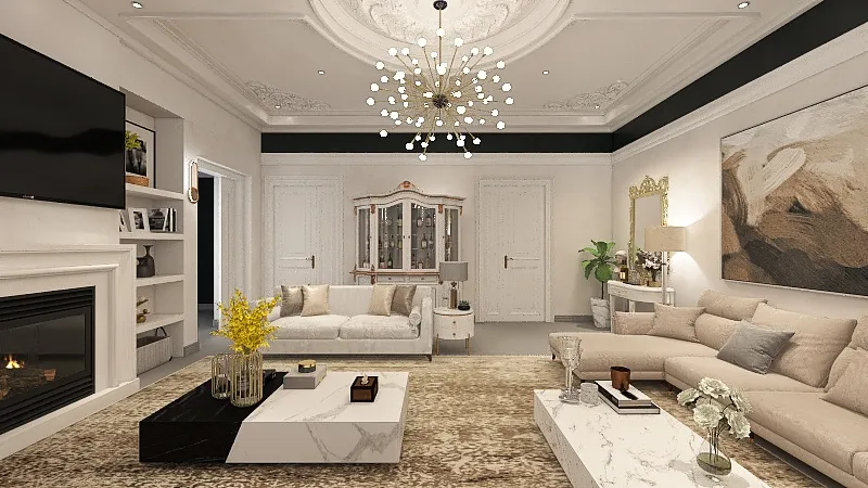 Here lives the Elegance - Living Room 3d design renderings