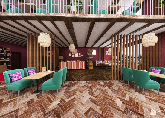 #BrunchContest Amaranthus Vege Restaurant Design Rendering