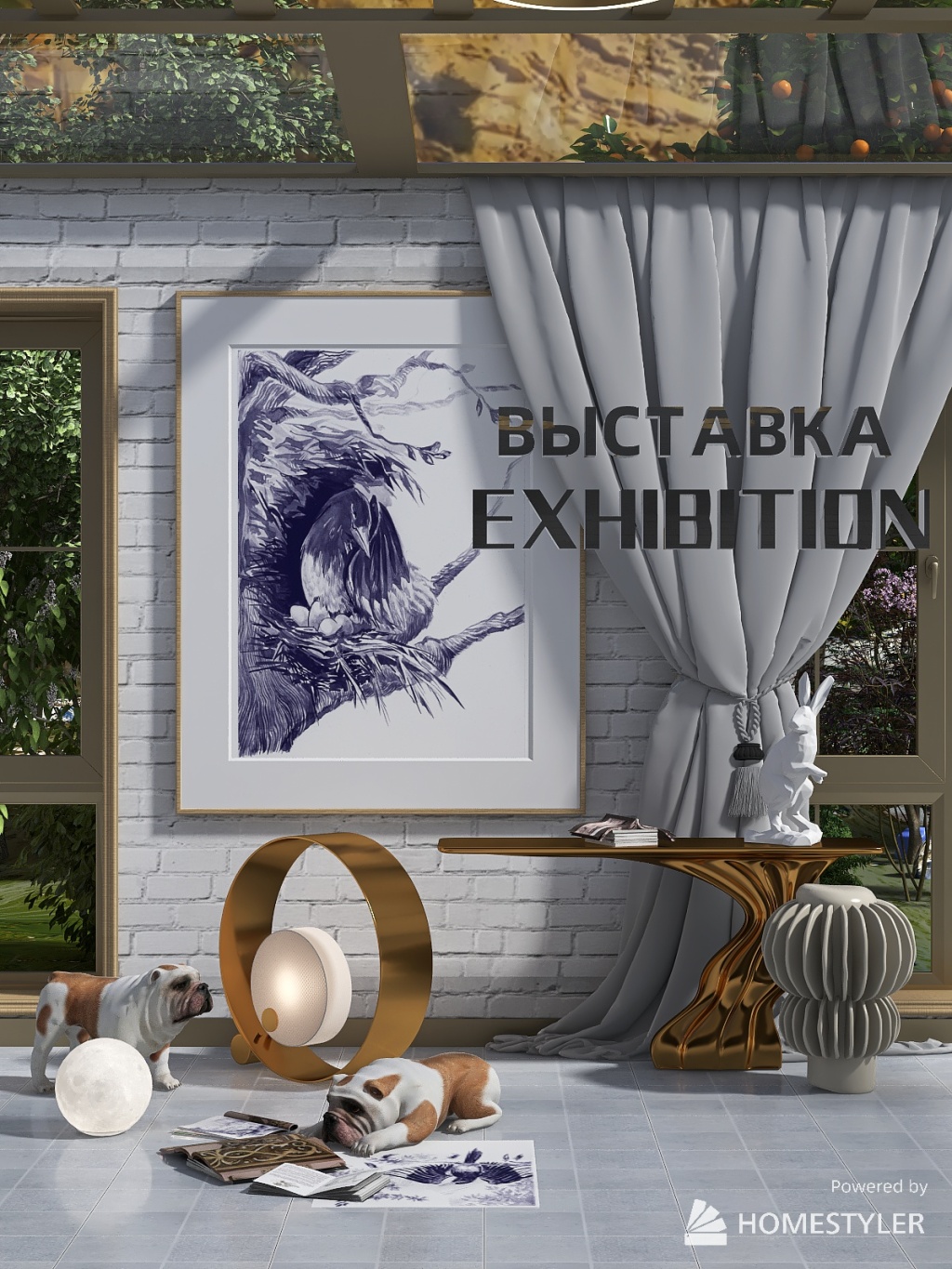 for exhibition 3d design renderings