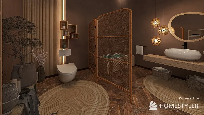 5 Wabi Sabi  Room 3d design renderings