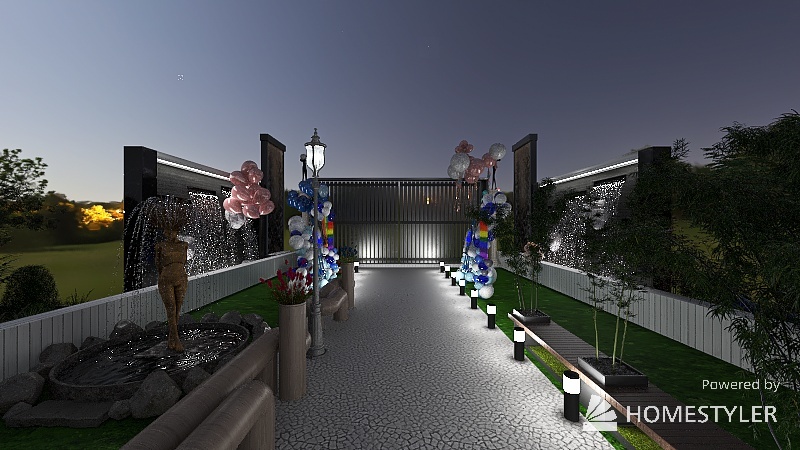 Giardino 3d design renderings