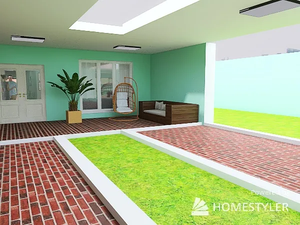 3 bed 2 bath house 3d design renderings