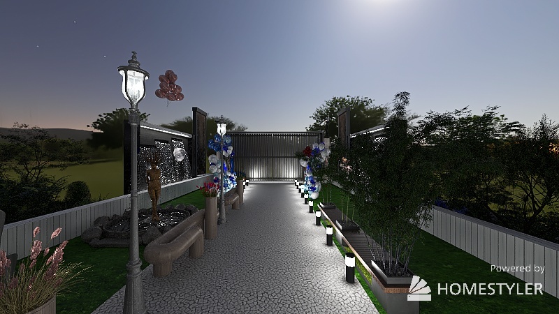 Giardino 3d design renderings
