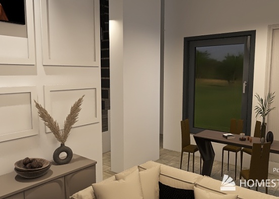 modern livingroom Design Rendering