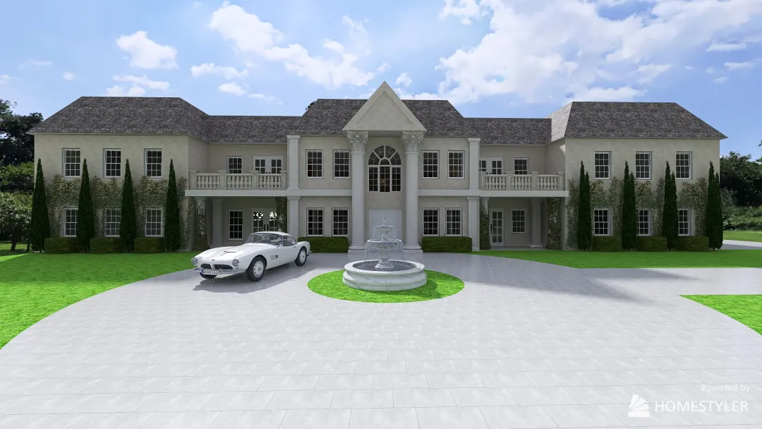 Old Money Mansion 3d design renderings