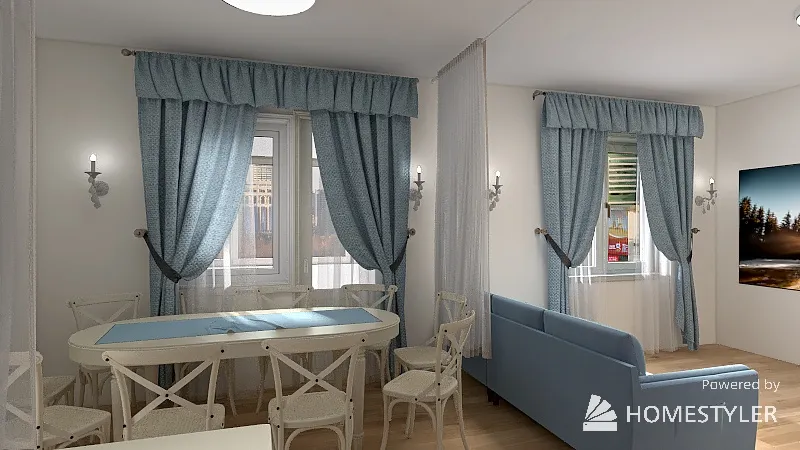 Квартира Ежевика 3d design renderings