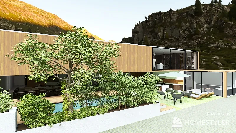 Casa Portal das Montanhas 3d design renderings