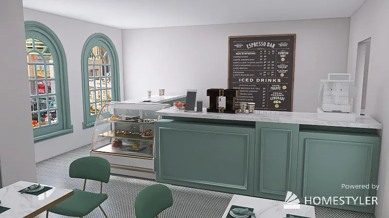 312 cafe #BrunchContest 3d design renderings
