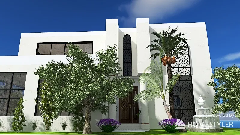 traditional house 3d design renderings