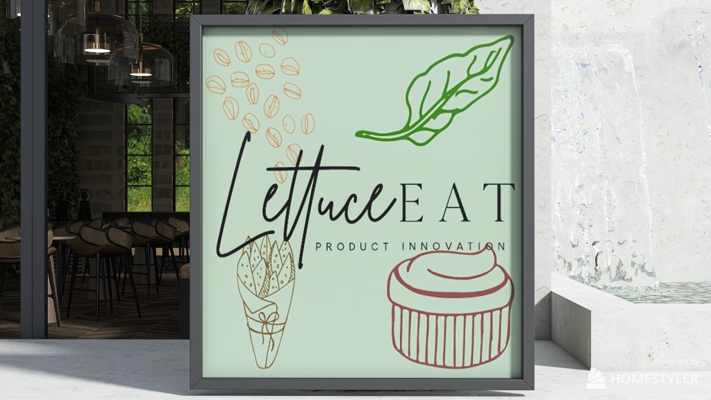#BrunchContest- |LETTUCE EAT| 3d design renderings