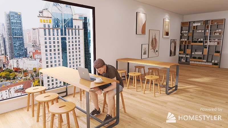 Coffee shop :) 3d design renderings
