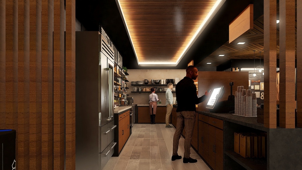 Brunch   Cafe   Restaurant 3d design renderings