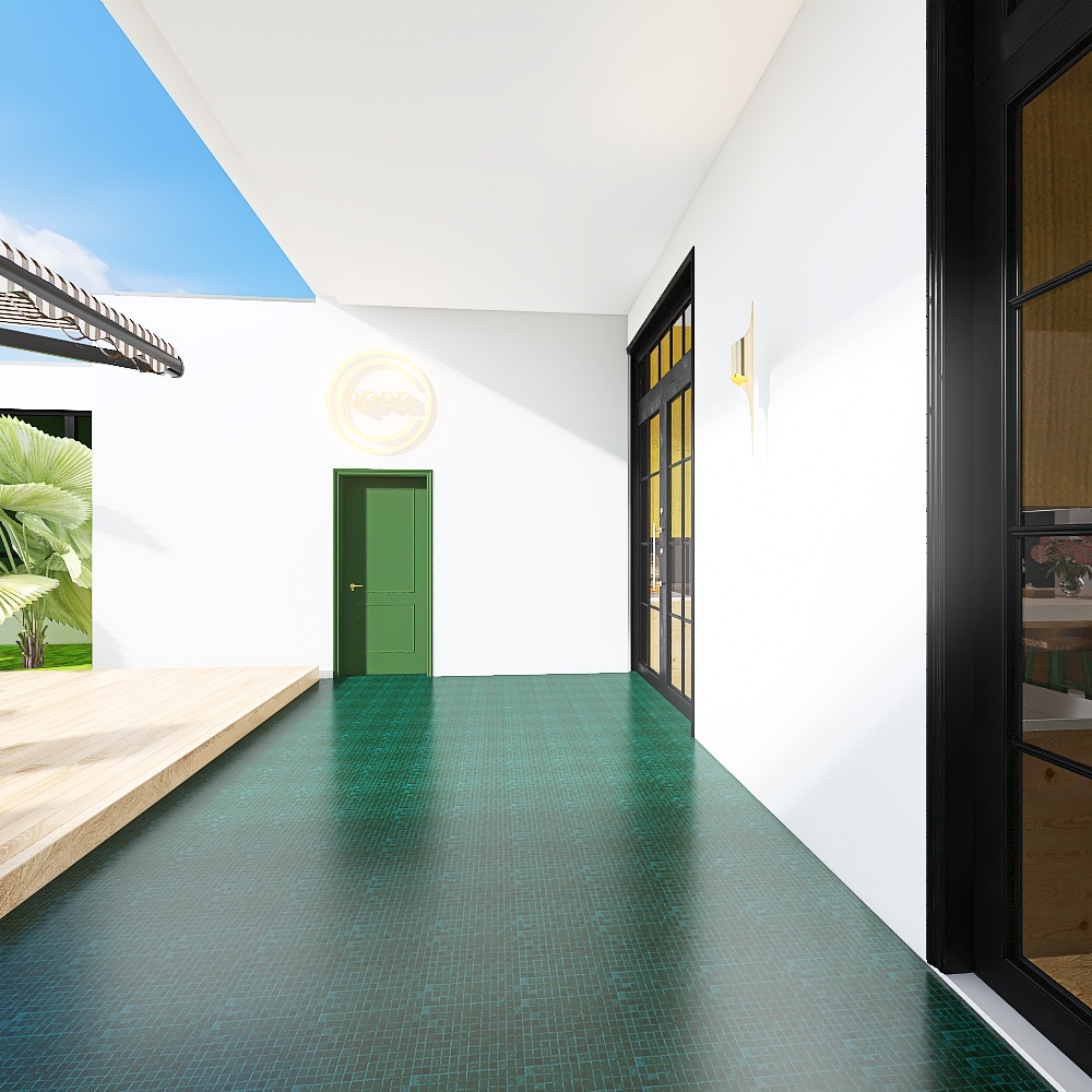 Kitchen Patio 3d design renderings