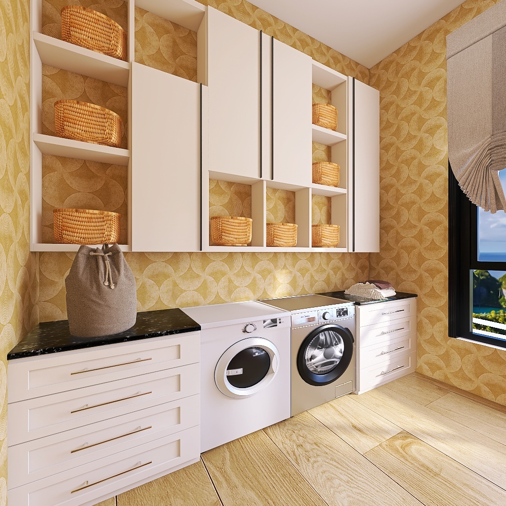 Laundry & Utility 3d design renderings