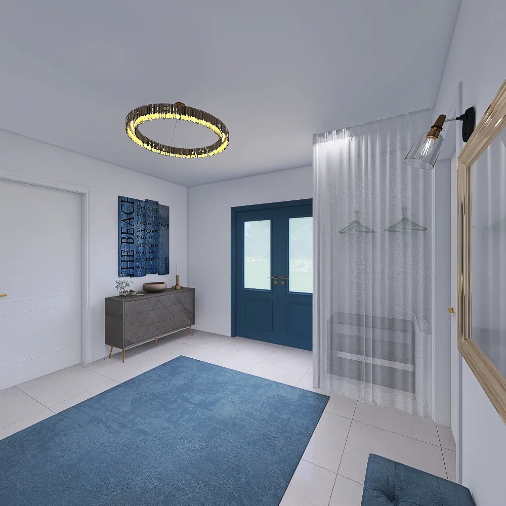 Hallway / Guest Toilet 3d design renderings