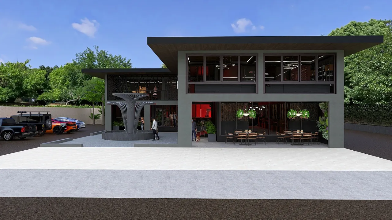 #BrunchContest / Industrialist  / cafe, restaurant and bar 3d design renderings