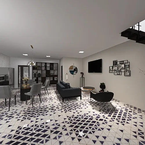 Sala Principal 3d design renderings