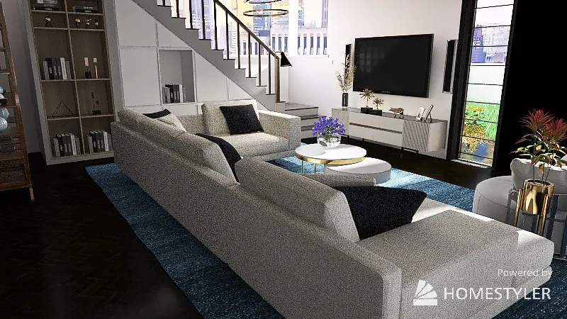 LivingDiningRoom 3d design renderings