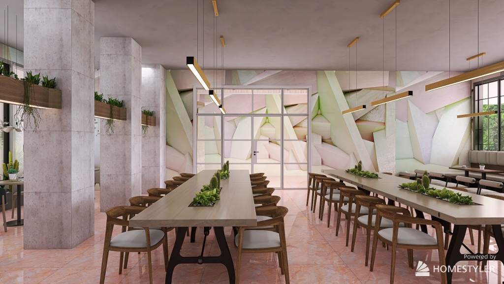 #BrunchContest / restaurant/ 3d design renderings