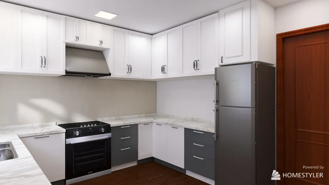 Cozinha moderna 3d design renderings