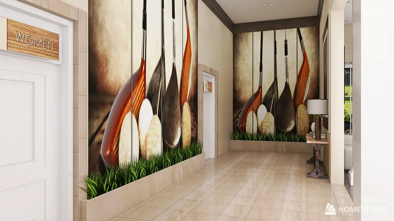 Corridor 3d design renderings