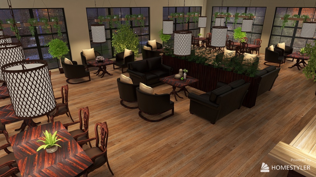 #BrunchConteest - Steakhouse 3d design renderings