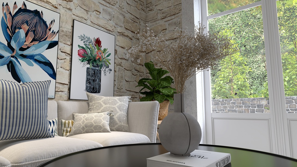 Lounge 3d design renderings