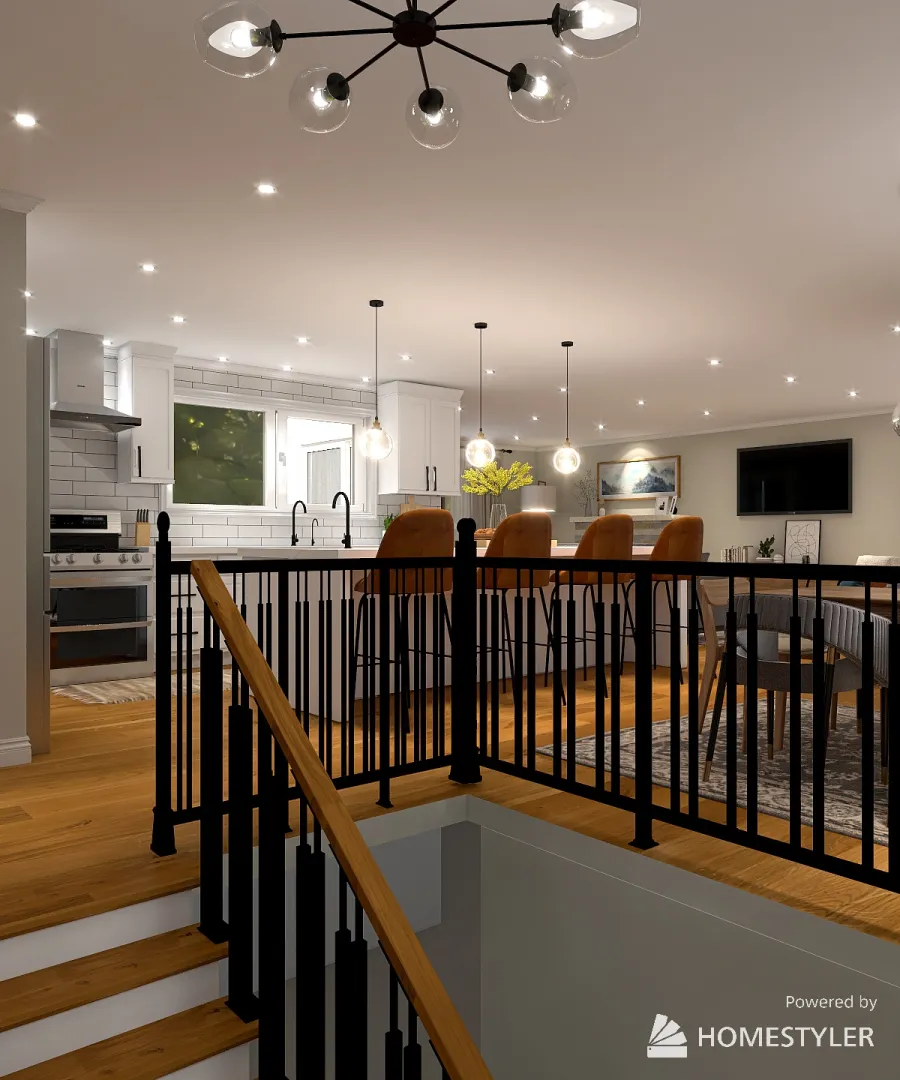 Markham Main Floor Project 3d design renderings