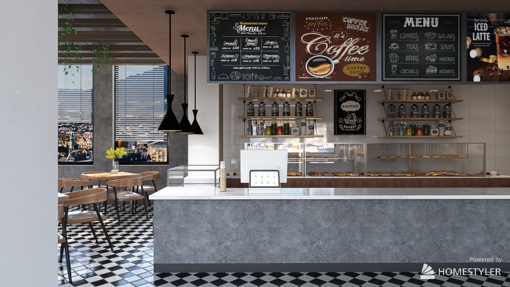 COFFEE IN ROME 3d design renderings