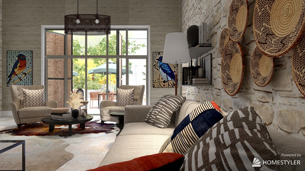 Living Room 3d design renderings
