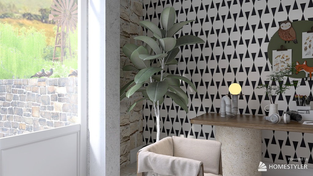 Office 3d design renderings