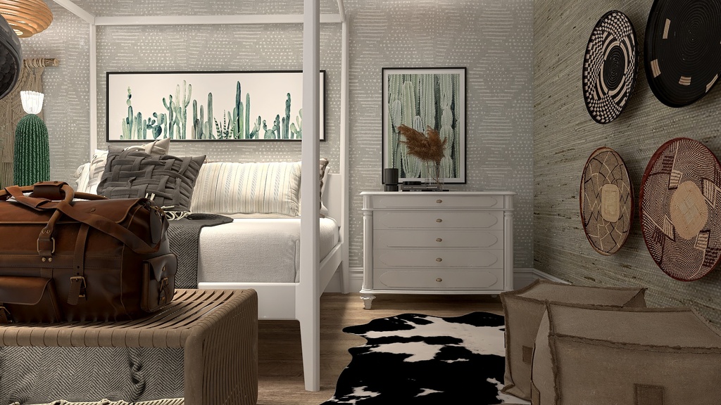 Second Bedroom 3d design renderings